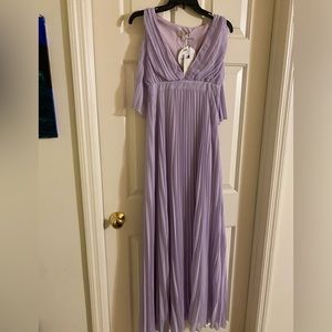 Purple long dress